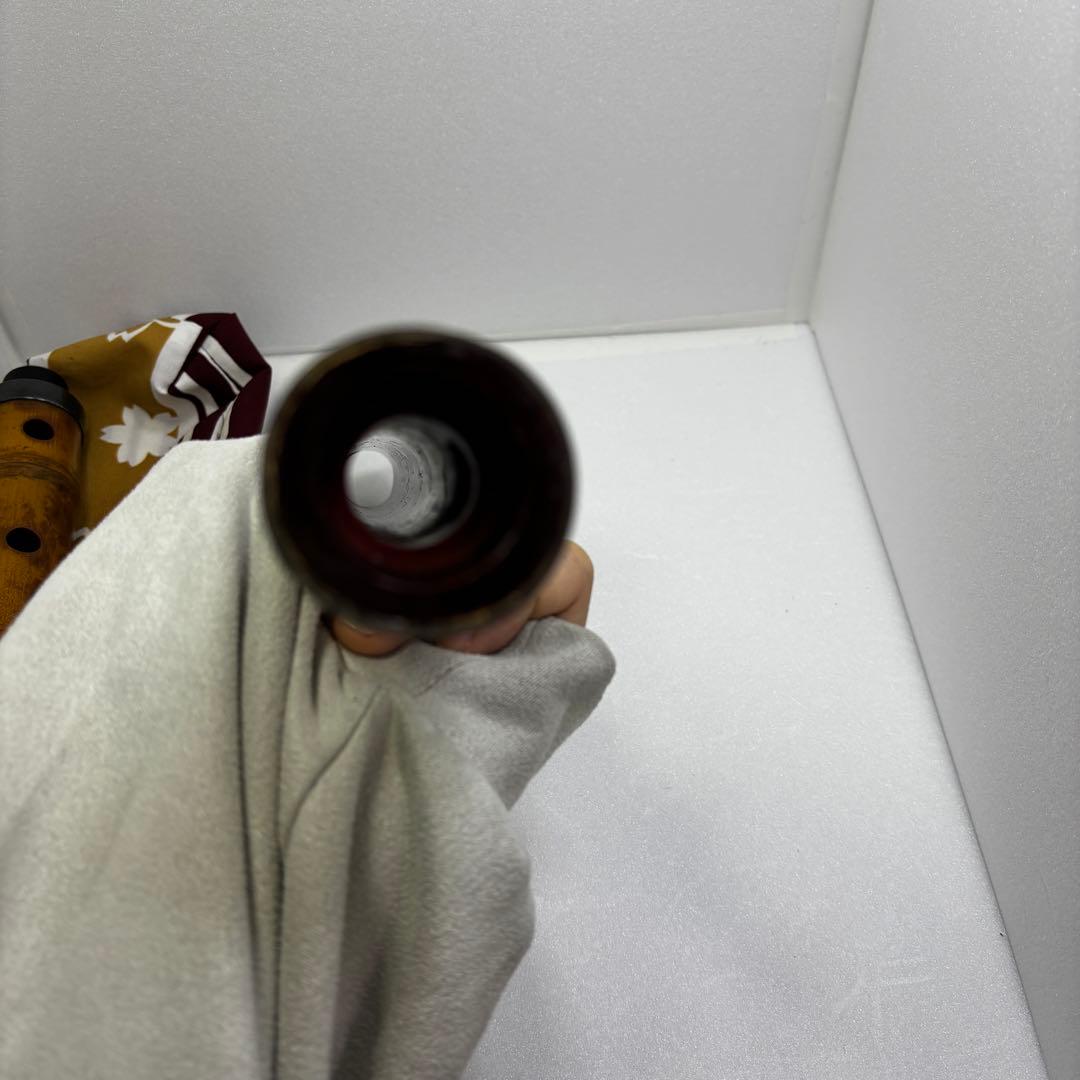 【都山流　竹仙銘】尺八本体　1尺8寸　ケース、歌口カバー付き