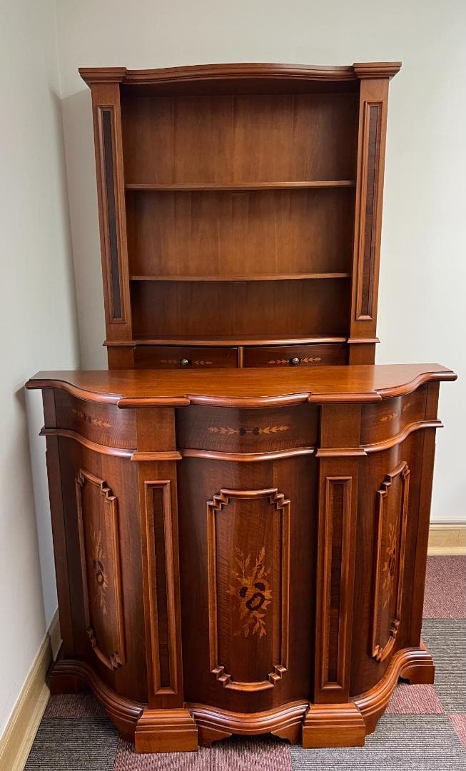 アンティーク調　木製バーカウンター②　※棚のみ