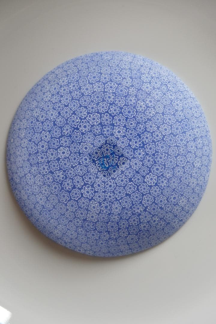 エルコーレモレッティ ベネチアンガラス ミルフィオリ プレート 作家 江波冨士子