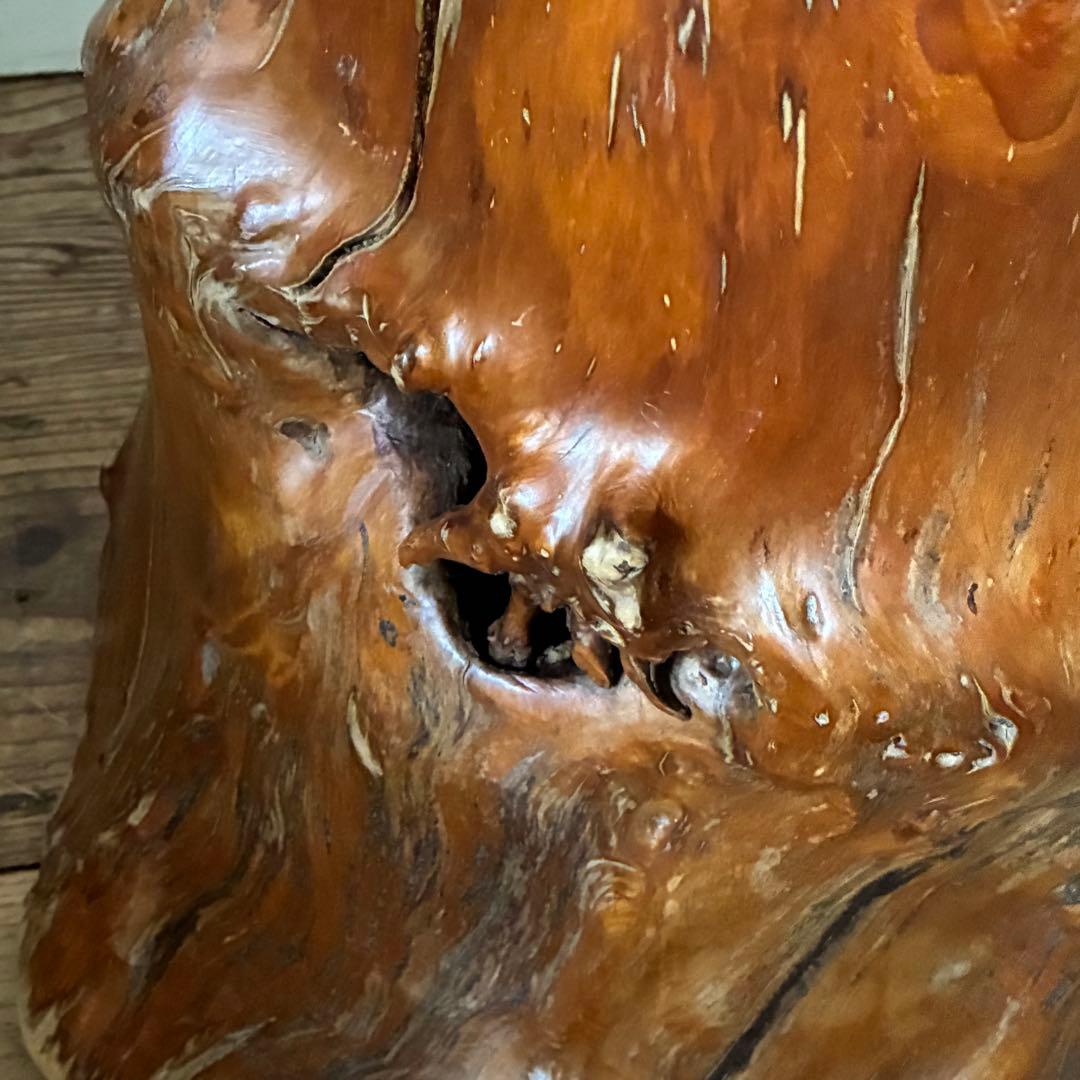 ヴィンテージ 天然木 切り株 根張り スツール プランター サイドテーブル