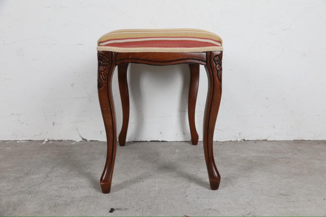 展示品『イタリア製』スツール オットマン チェア 椅子 猫脚 RWcha134