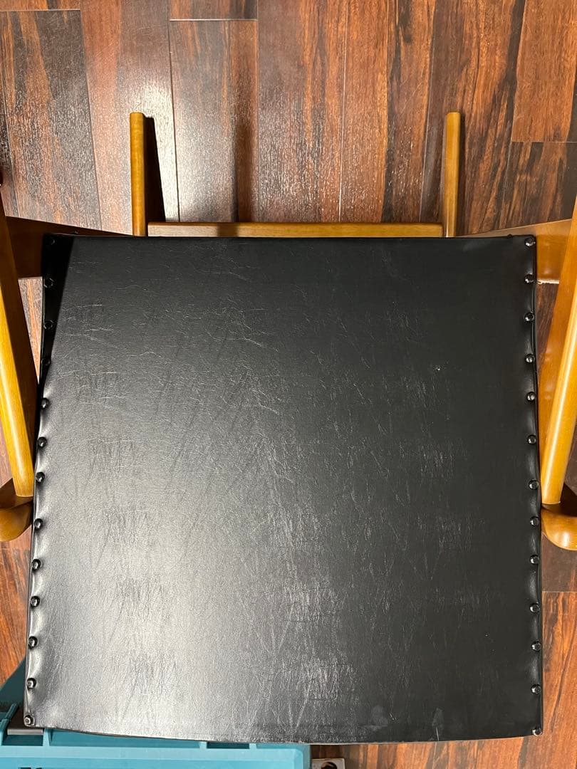 カリモク karimoku アームチェア 1人掛け ブラック レザー 木製 椅子