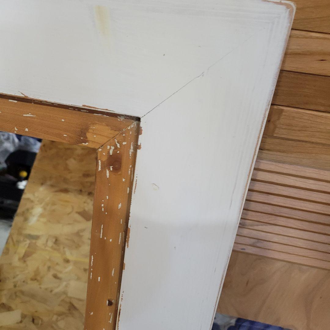 フランス　カントリーコーナー社　壁掛けミラー　シャビーシック