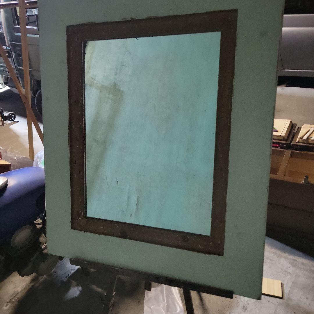 フランス　カントリーコーナー社　壁掛けミラー　シャビーシック