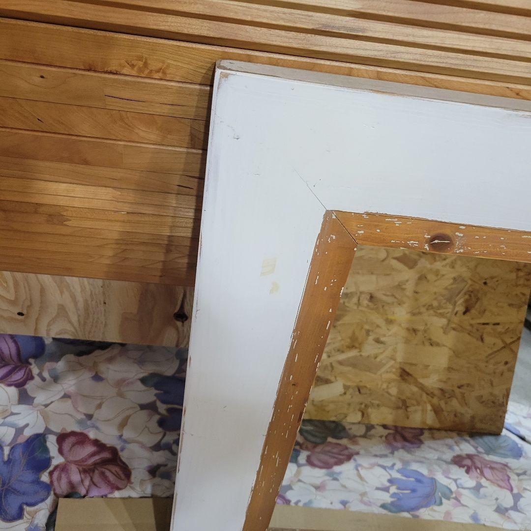 フランス　カントリーコーナー社　壁掛けミラー　シャビーシック