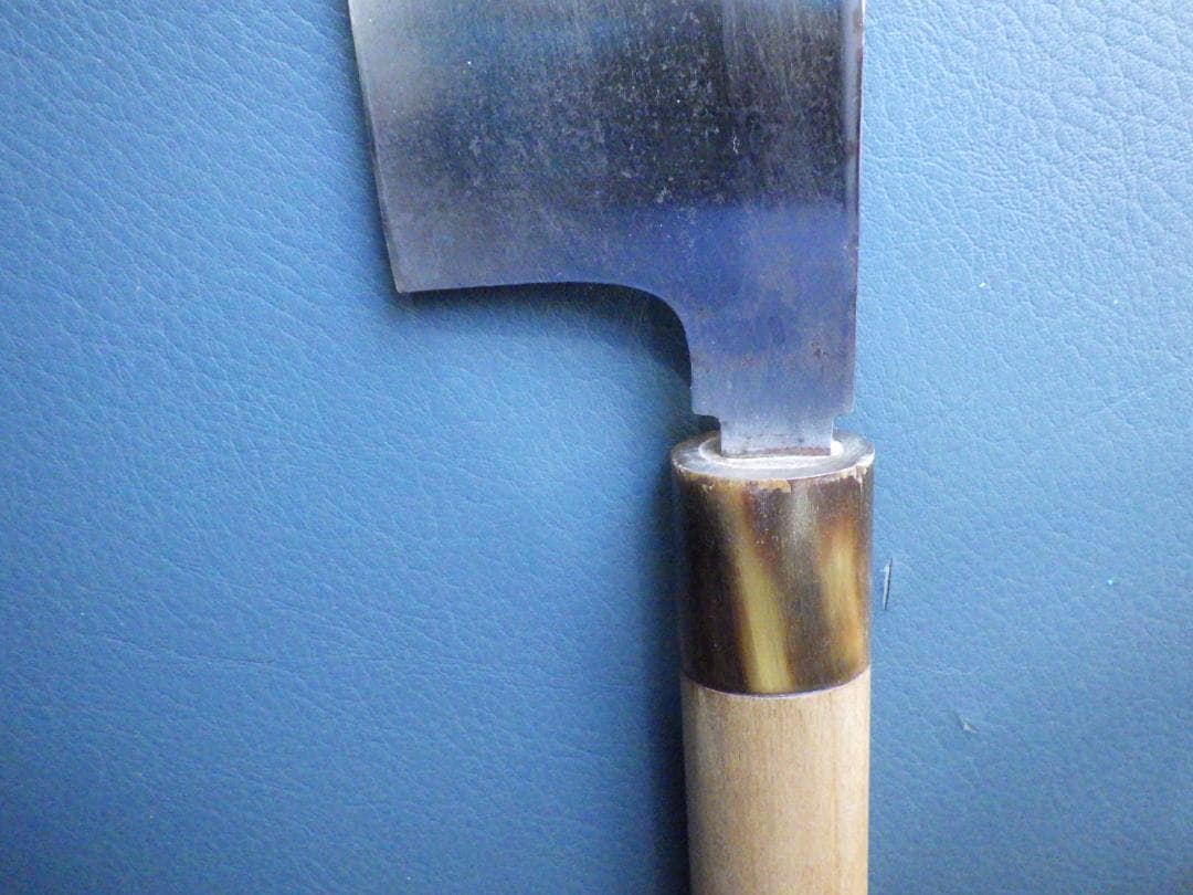 正本総本店☆鎌形薄刃包丁刃渡240mm☆本水牛柄・玉白鋼☆KS0724 209