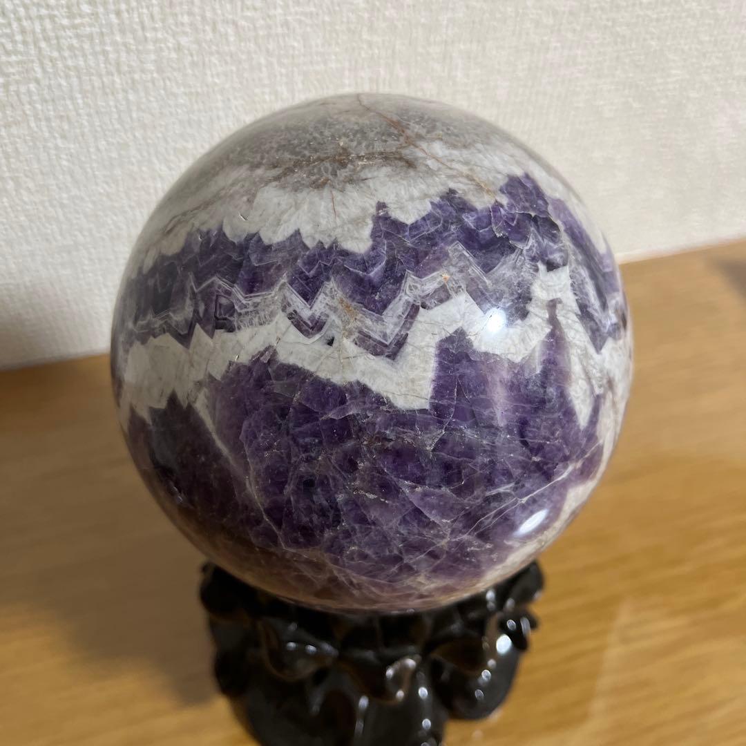 【天然石】ケープアメジスト ドリームアメジスト 丸玉 スフィア 大玉