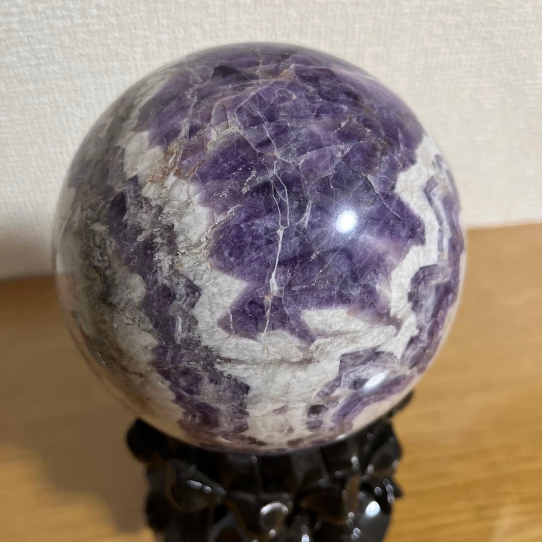 【天然石】ケープアメジスト ドリームアメジスト 丸玉 スフィア 大玉