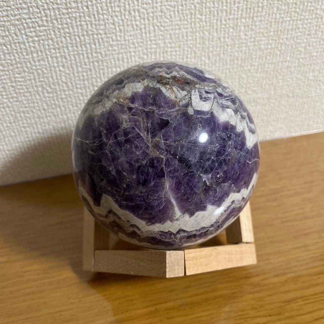 【天然石】ケープアメジスト ドリームアメジスト 丸玉 スフィア 大玉