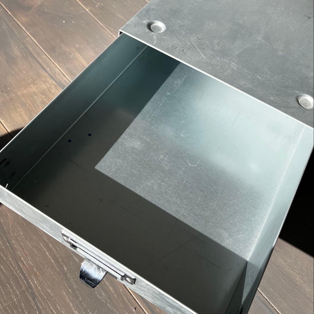 ダルトン 3段金属引き出しボックス シルバー - メルカリ