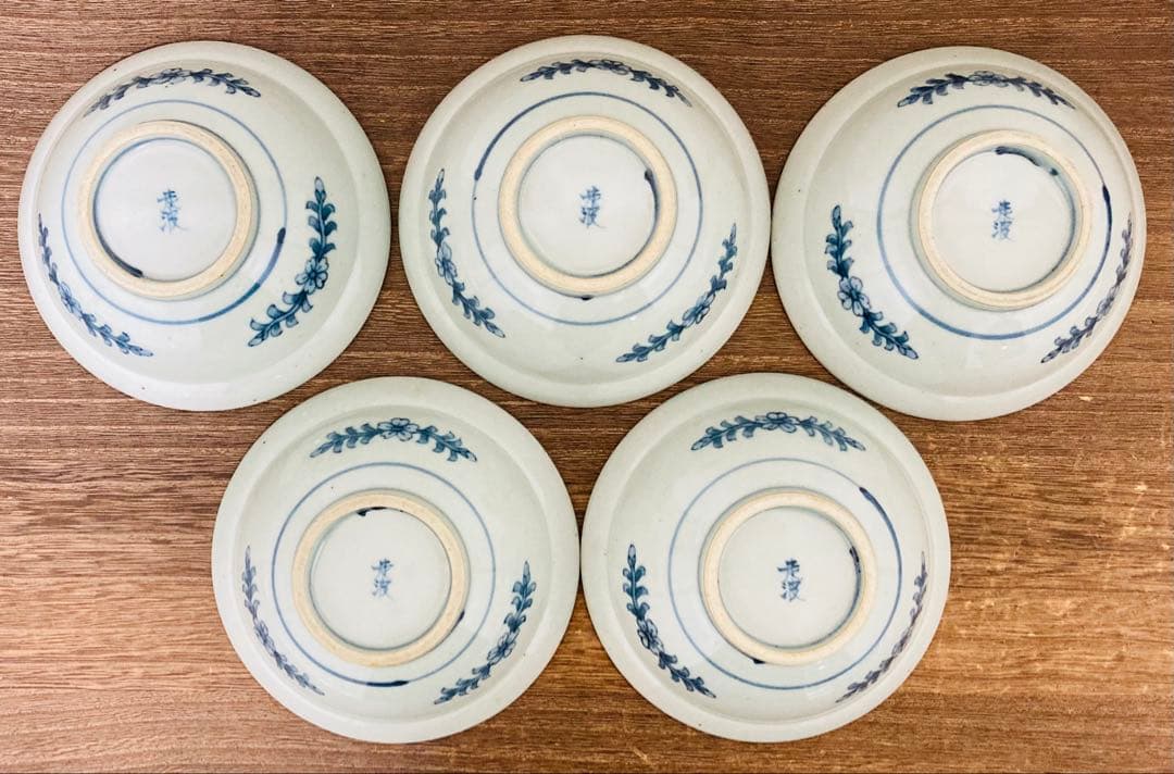 佐藤走波（六代）染錦花文 深鉢 5枚