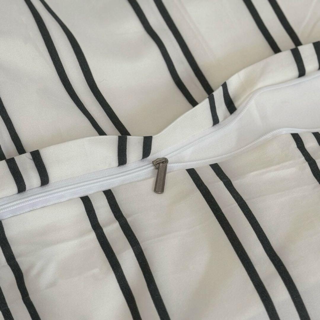 off-white×charcoal布団カバーセット【ART OF BLACK】