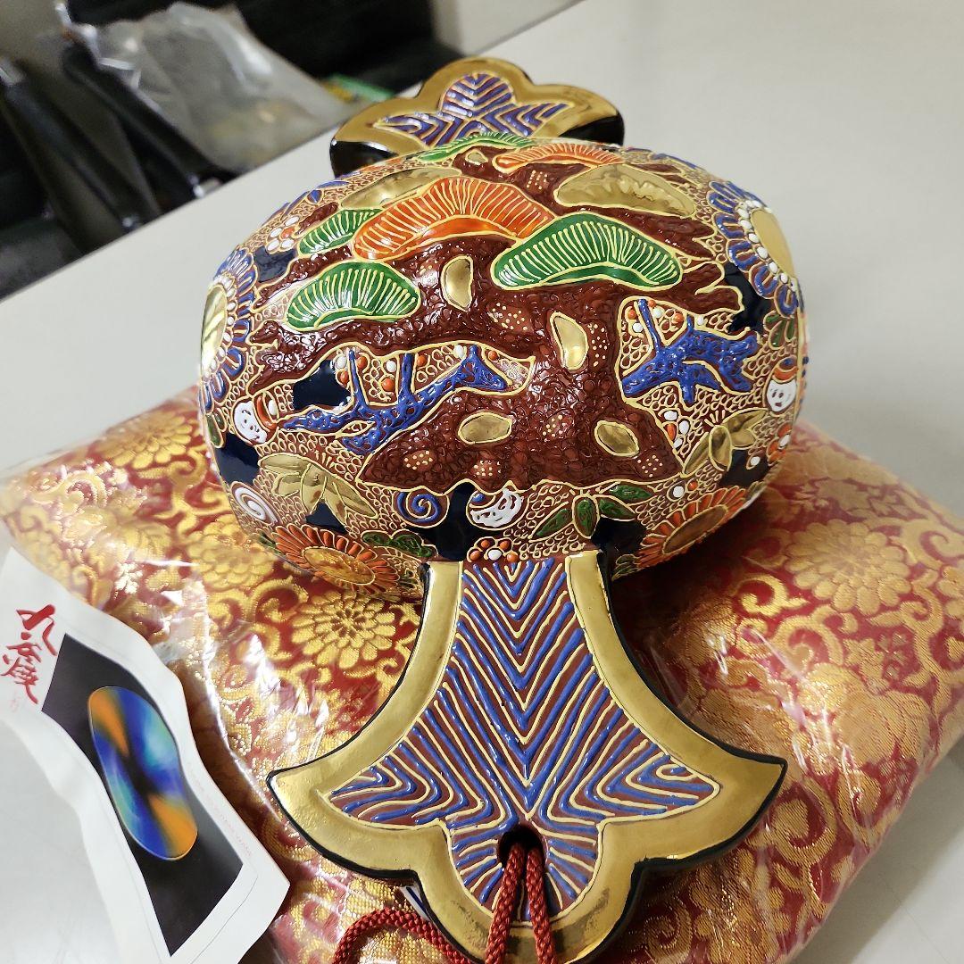 九谷焼　10号小槌　盛(房、布団付)