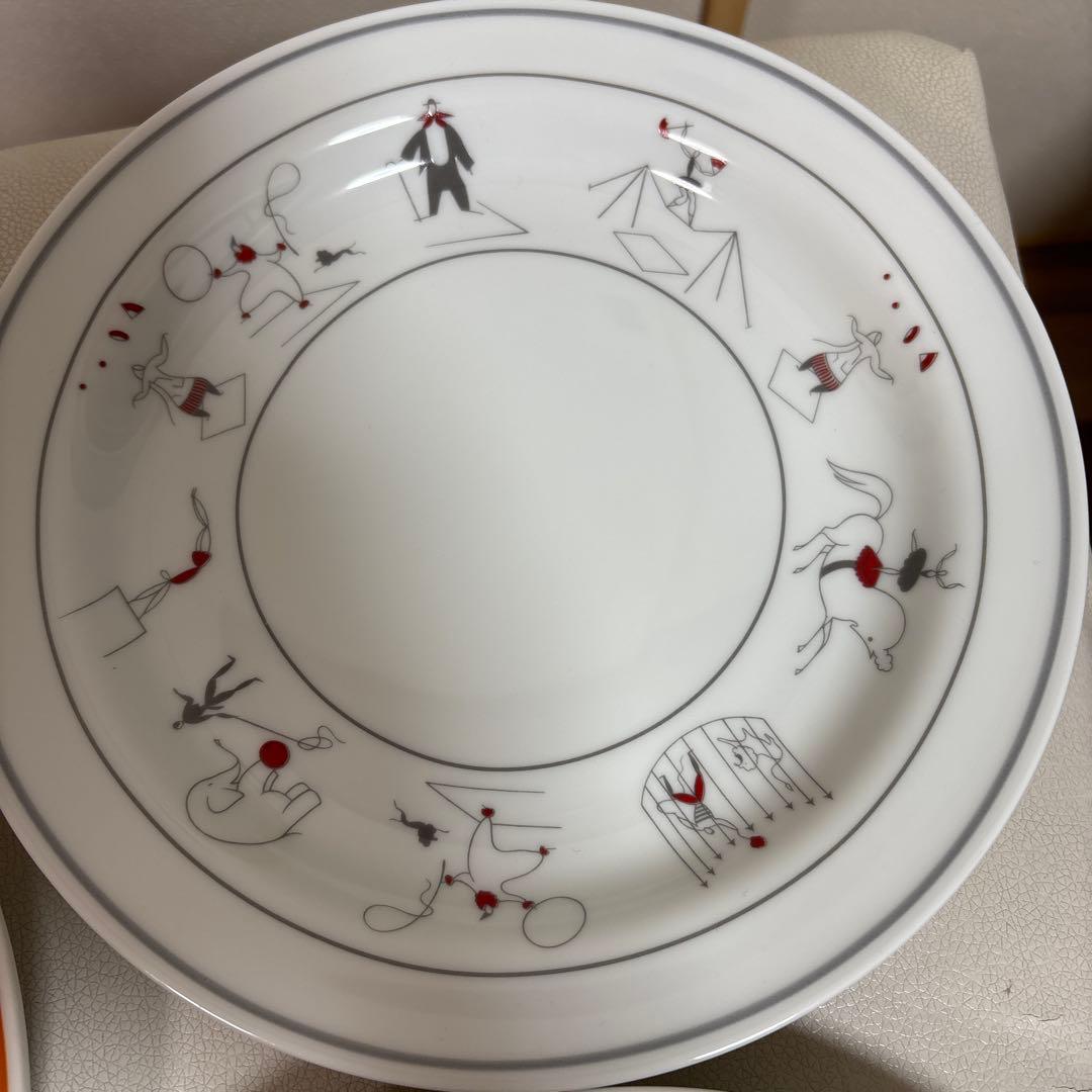 未使用美品　リチャード ジノリ ジオポンティサーカス　プレート　21cm 3枚