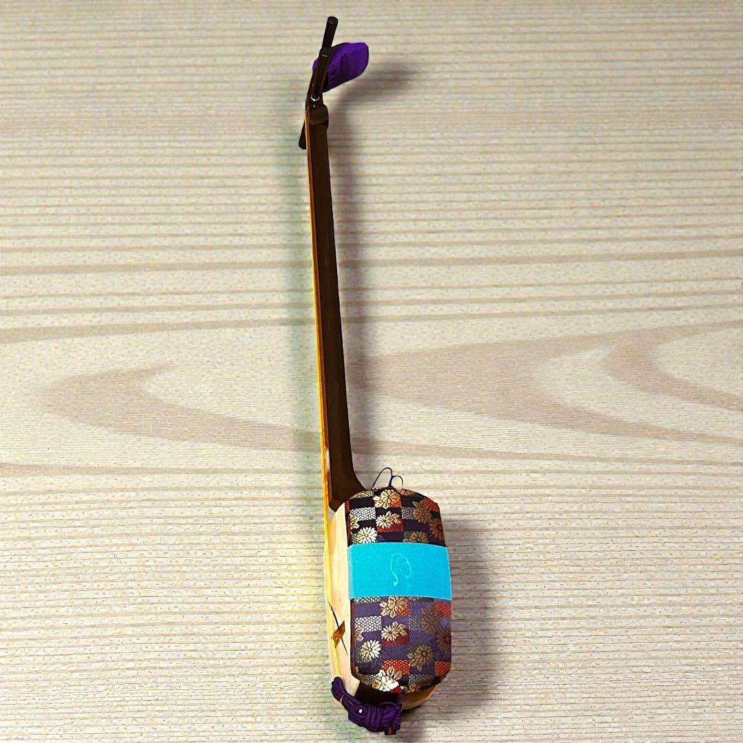 高級撥付き❣️重厚感✨ハードケース付き❣️長唄三味線 中棹 紅木