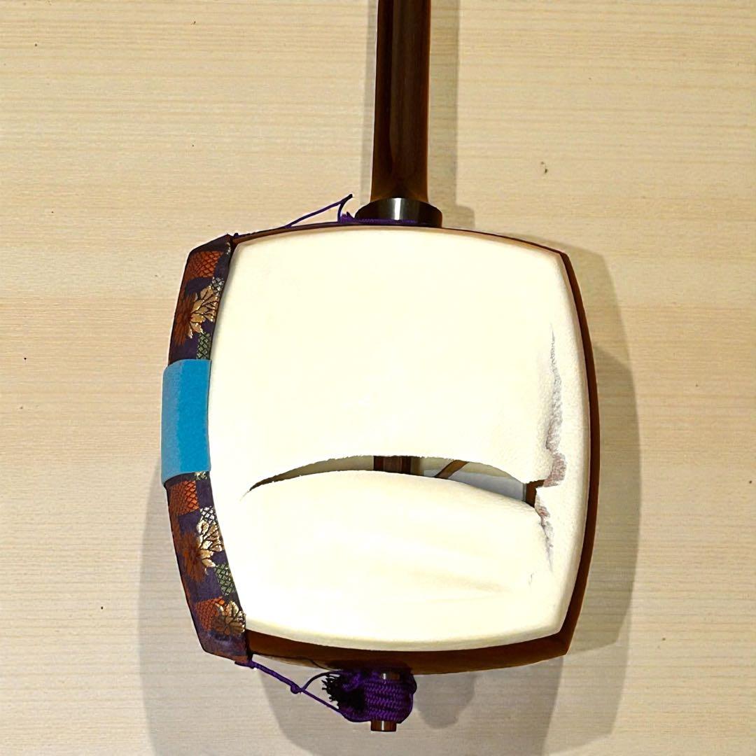 高級撥付き❣️重厚感✨ハードケース付き❣️長唄三味線 中棹 紅木