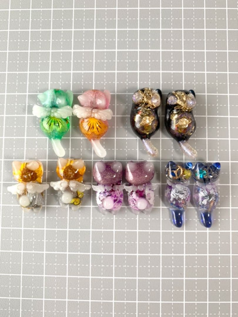 ammyu 様 お取り置き【No.85】☆GALAXY☆じゃれ猫 チャーム