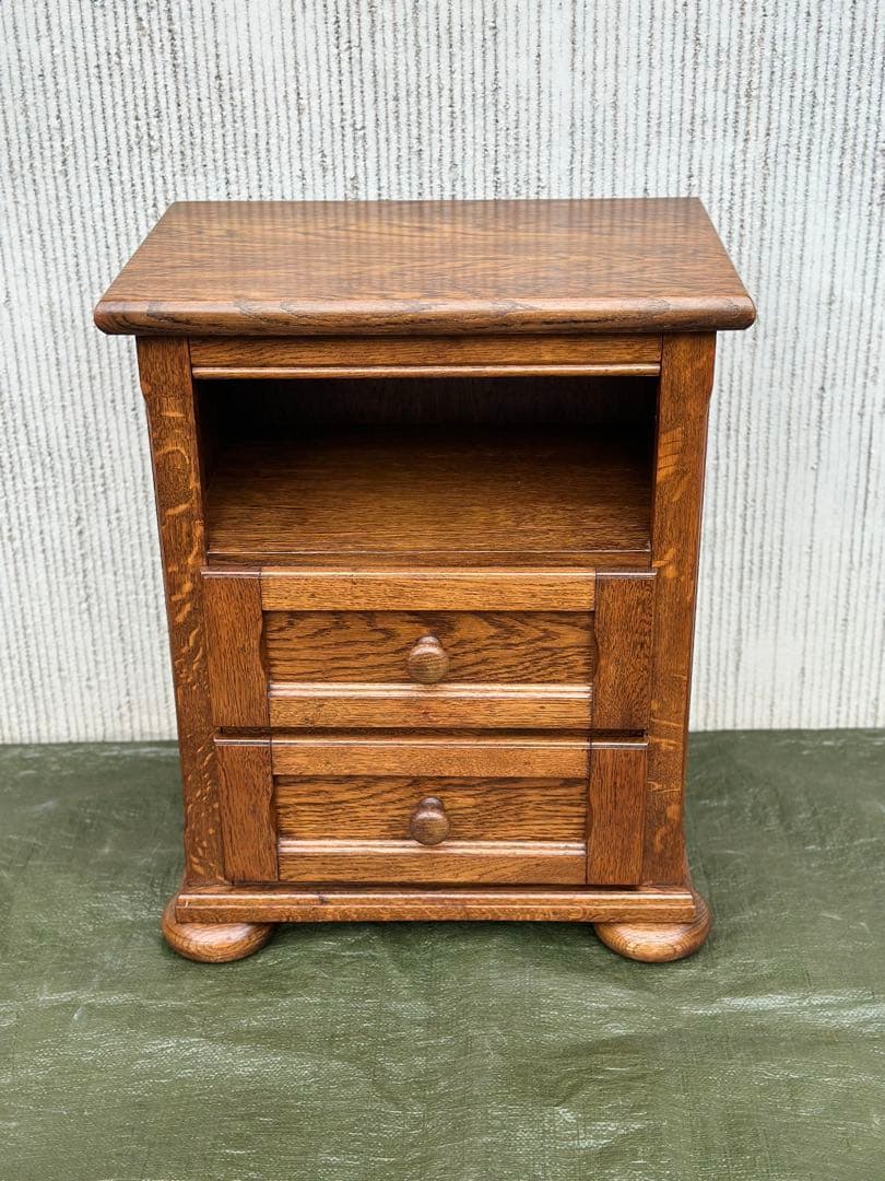 【サイドチェスト】ROMANIA　木製　丸足　オープンチェスト　花台　収納