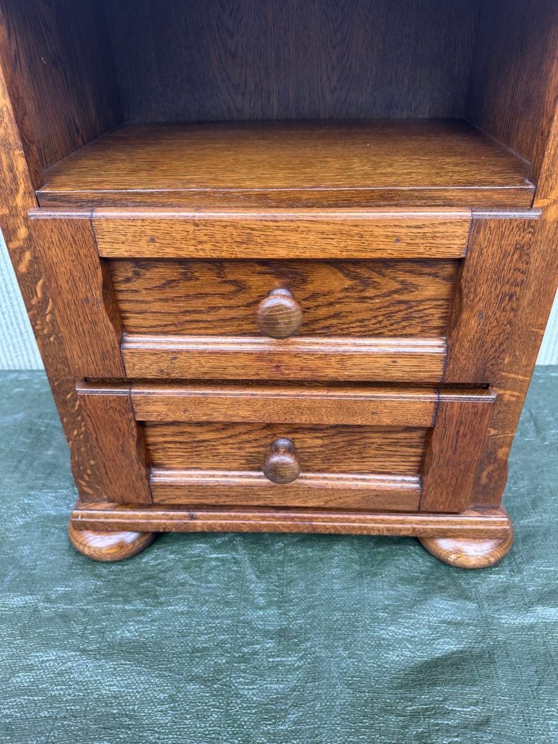 【サイドチェスト】ROMANIA　木製　丸足　オープンチェスト　花台　収納