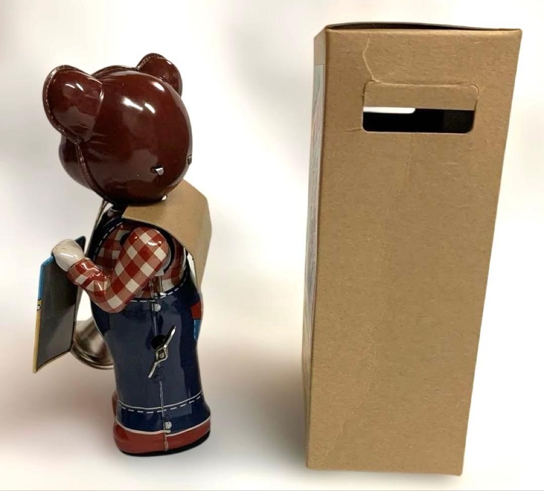 【新品未使用品】ブリキニュースベア　WIND UP BEAR 日本製