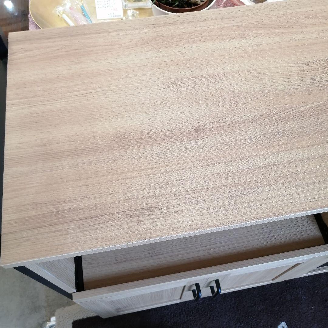 ホームテイスト GREACK グリック ヴィンテージレンジ台 食器棚 ラック