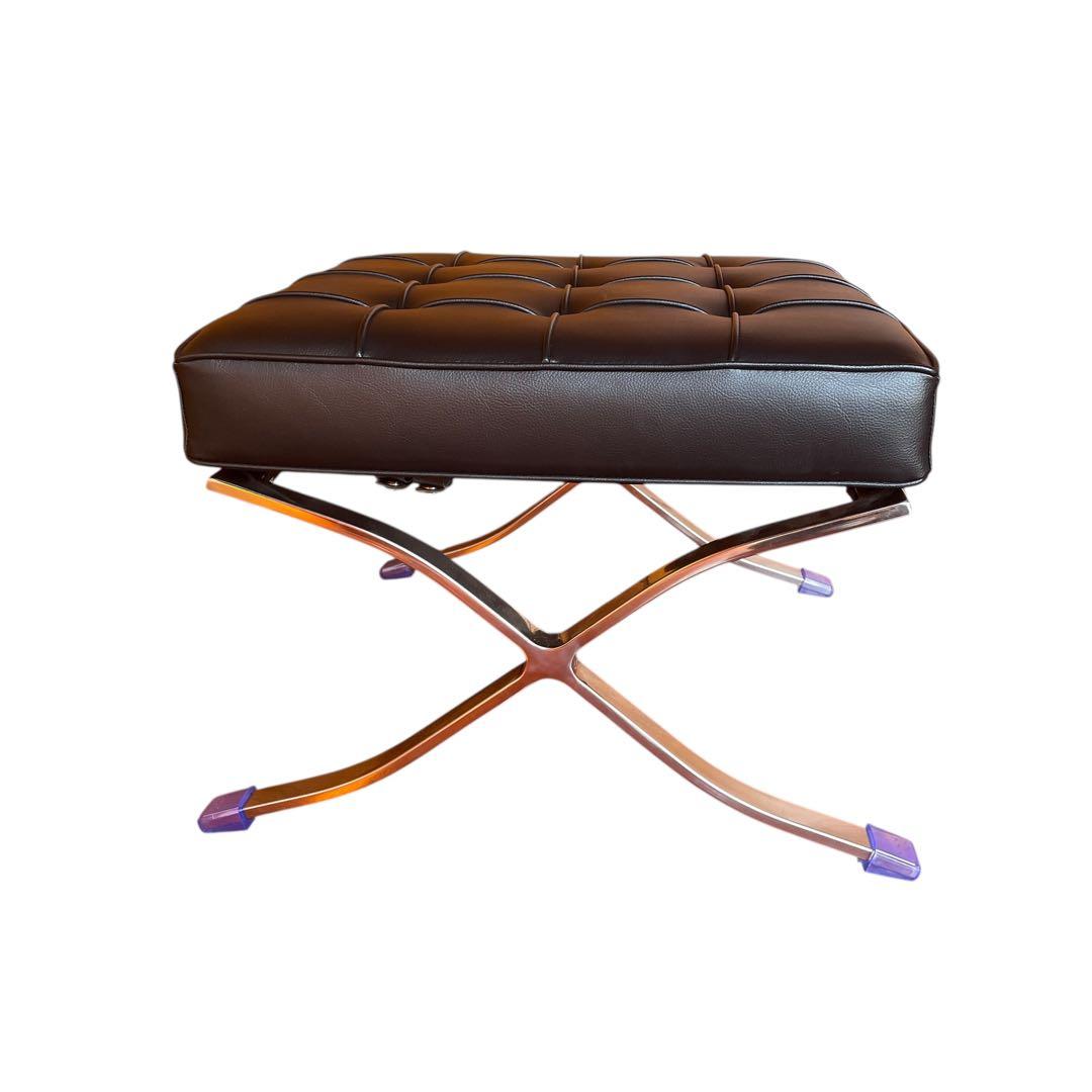 【ほぼ新品】バルセロナチェア オットマン付き リプロダクト品