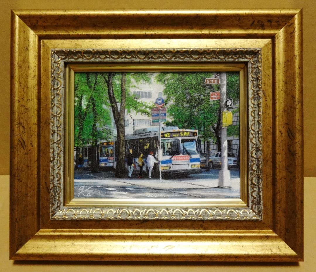 上鈴木正一 油彩画 0号『バスストップ』新作原画 超・超・超オススメの作品です! 2026年最新】上鈴木正一の人気アイテム - メルカリ