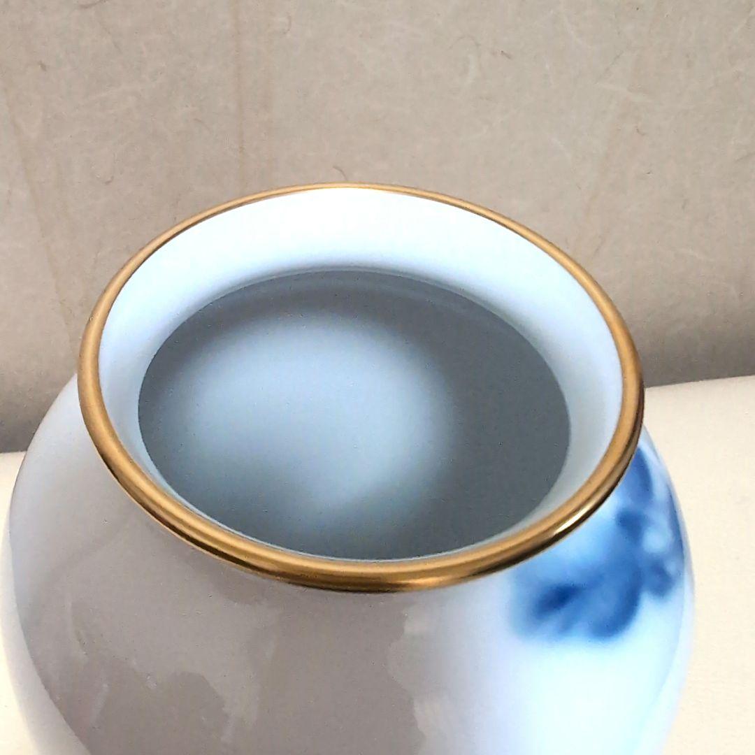 大倉陶園ブルーローズ花瓶金彩 フラワースタンド - メルカリ