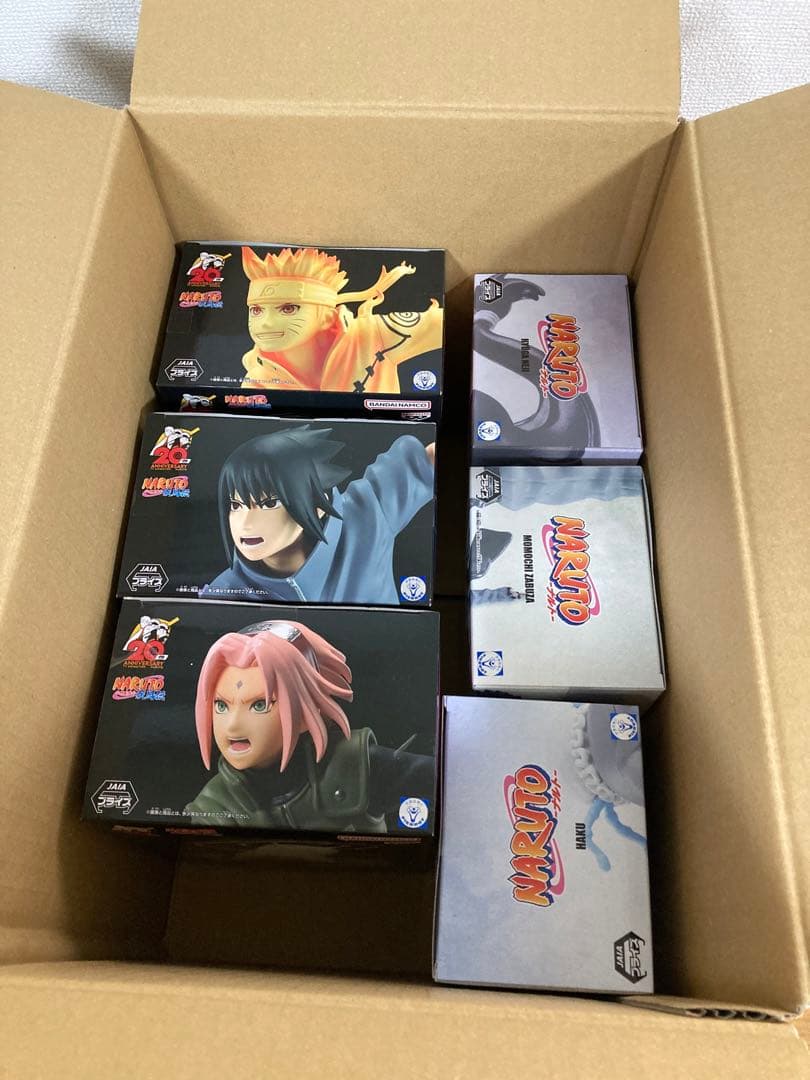 【新品・未開封】NARUTO　三竦み ナルト　サスケ　サクラ　ザブザ　ハク　ネジ