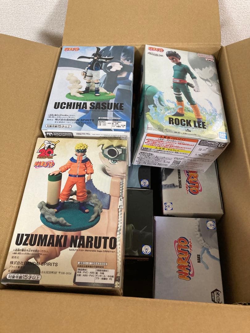 【新品・未開封】NARUTO　三竦み ナルト　サスケ　サクラ　ザブザ　ハク　ネジ