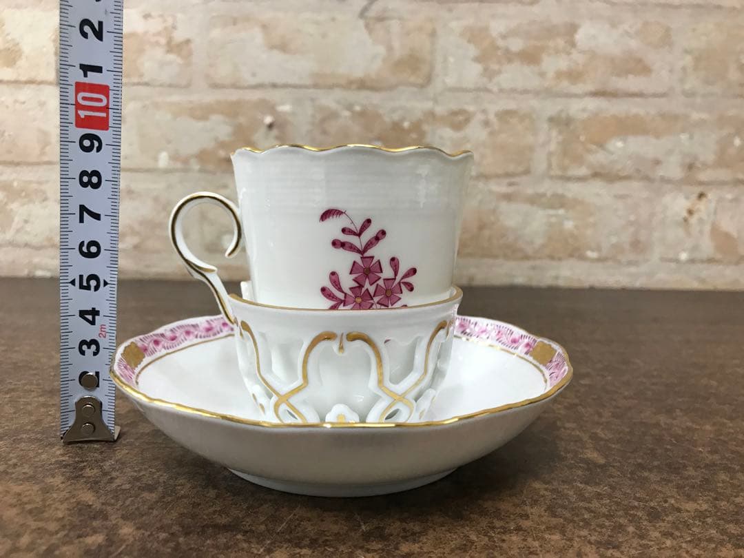 値下！【美品】HEREND ヘレンド　インドの華　C&S