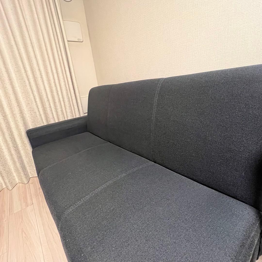 ネイビー 3人掛けソファ