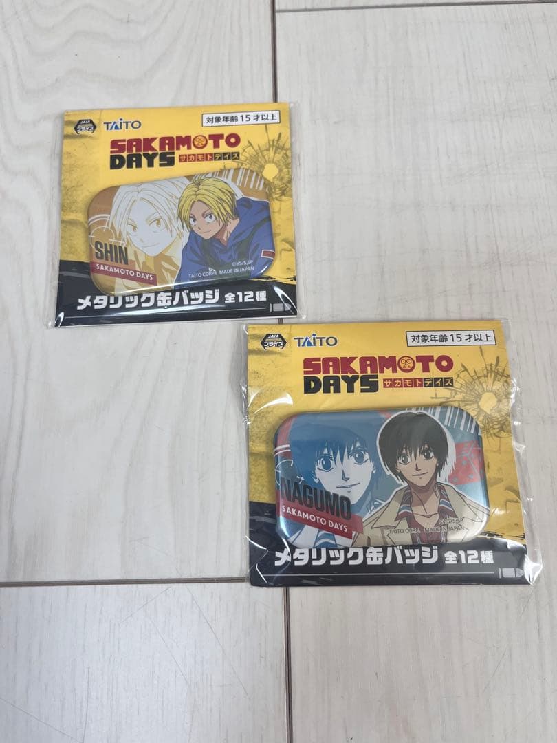 SAKAMOTODAYS サカモトデイズ 南雲与一 朝倉シン メタリック缶バッジ