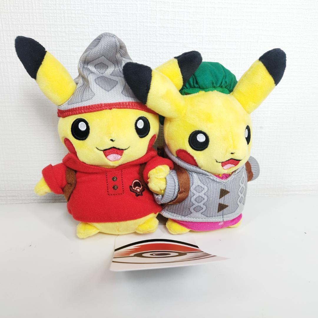 ピカチュウ 25周年 ガラル地方 ぬいぐるみ ニューヨーク ペア アメ