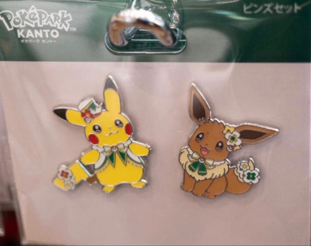 ピカチュウ、イーブイ ピンズ ポケパークカントー - Mercari Japan
