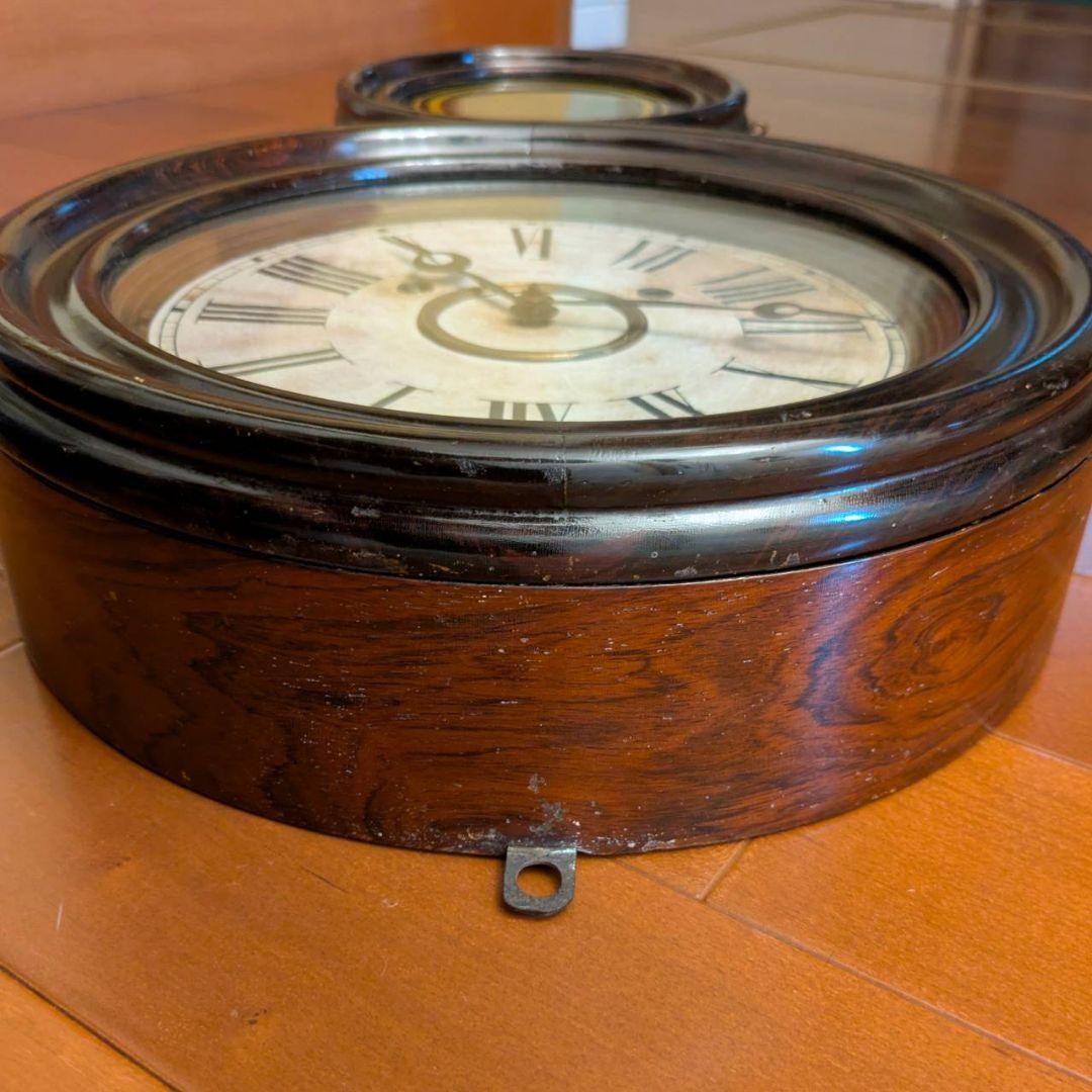 イングラハム掛時計 アンティーク掛時計 古時計 本四丸 ダルマ掛時計