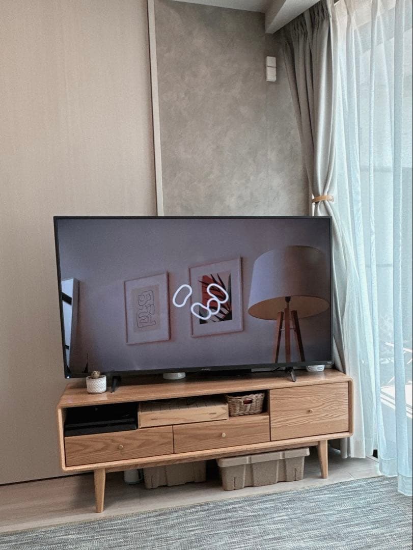 【人気ブランド】丸木家具/韓国風テレビボード