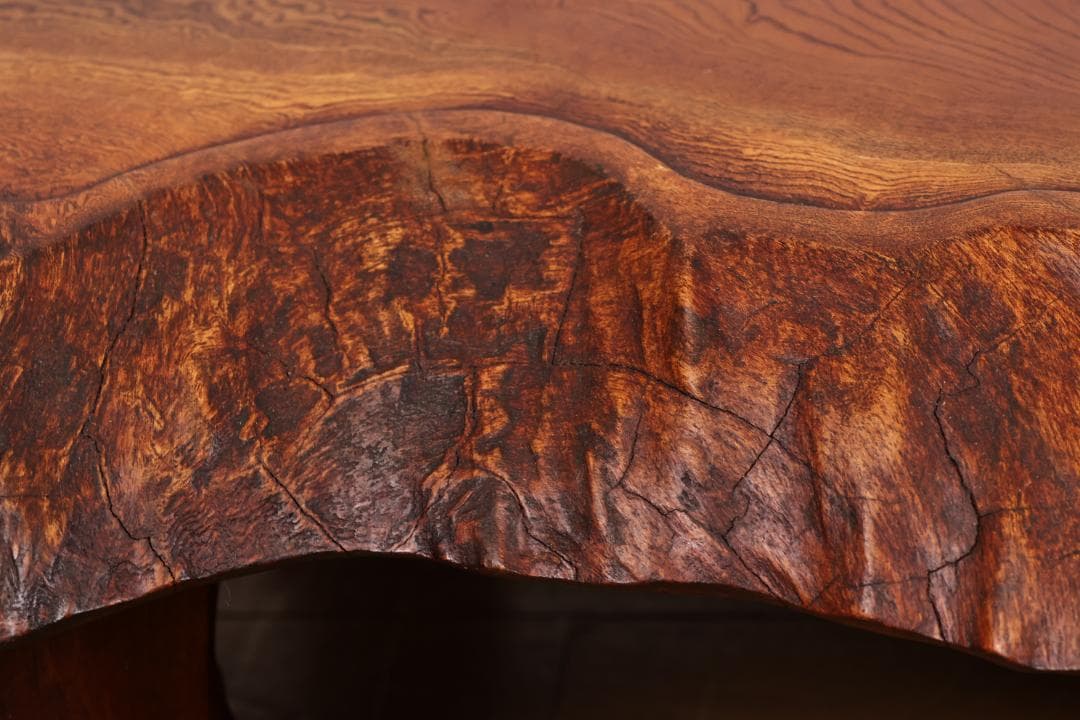 lemac　欅製　ちゃぶ台　テーブル　飾台　天板厚5.5㎝ BJ231