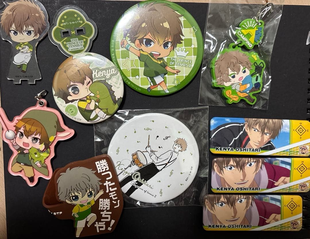 テニプリ テニスの王子様 忍足謙也 グッズセット アクスタ 缶バッジ