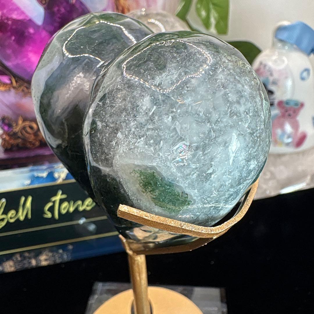 桃ハート♡モスアゲート♡No.2566