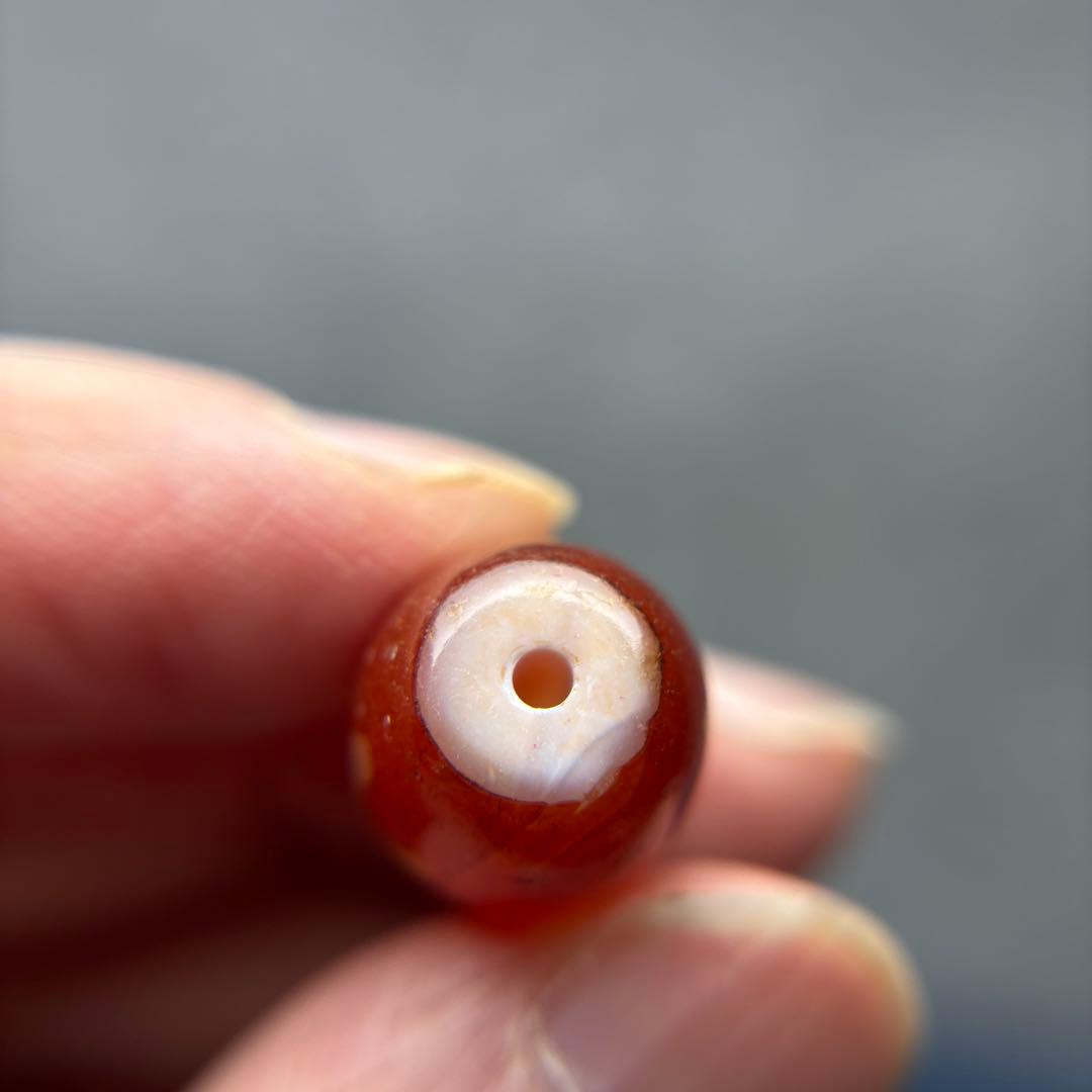 あずきちゃん瑪瑙　九紫離火天珠　1-72