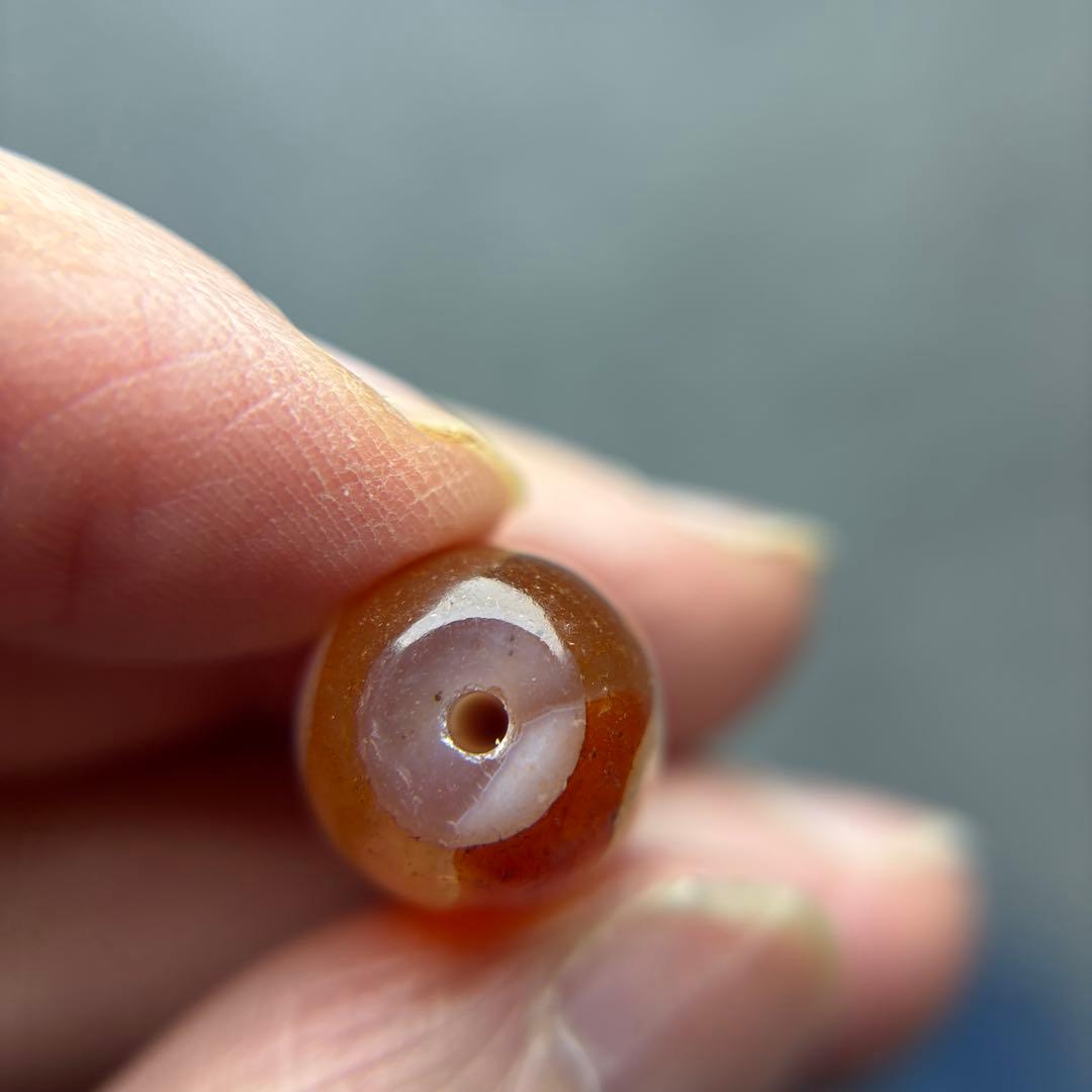 あずきちゃん瑪瑙　九紫離火天珠　1-72