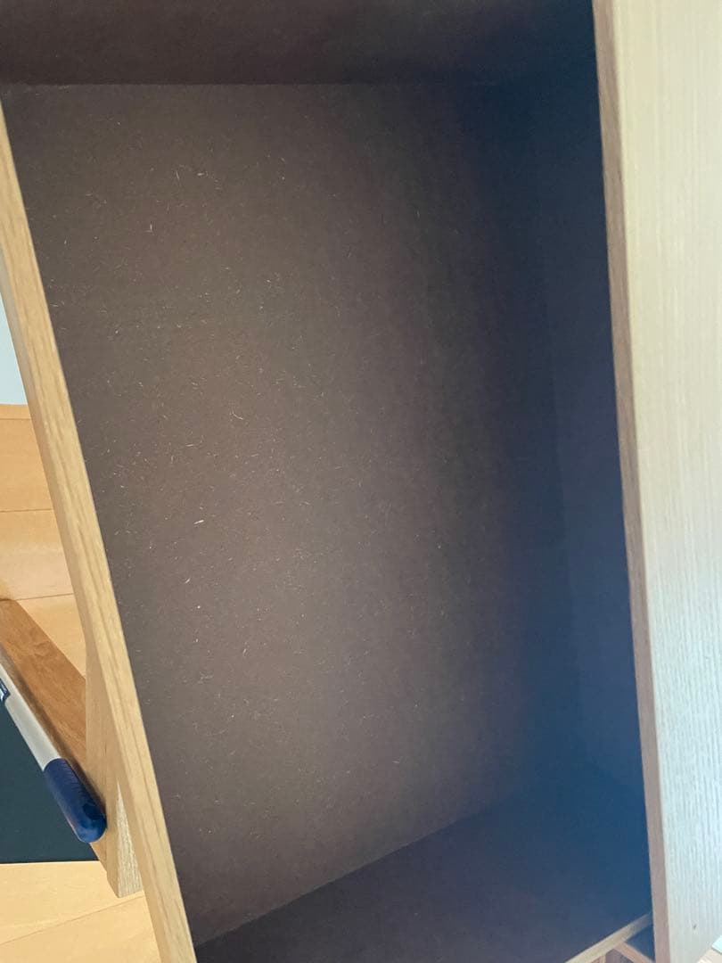 無印良品　木製収納ケース　引出し式　2段　ワイド　ナチュラル　オーク材③