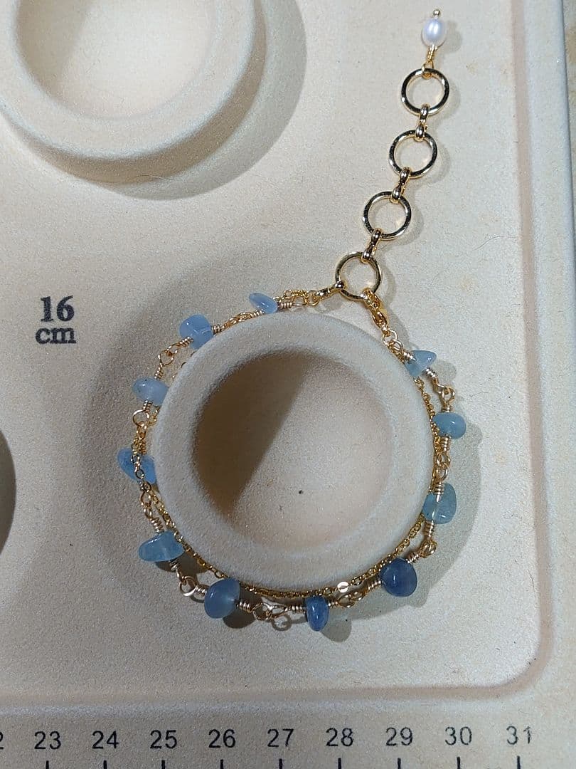 詳細ご確認用頁　アクアマリン ブレスレット