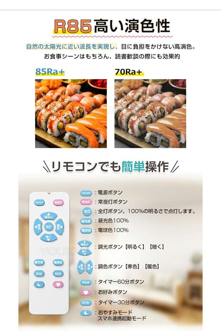 シーリングライト　星空