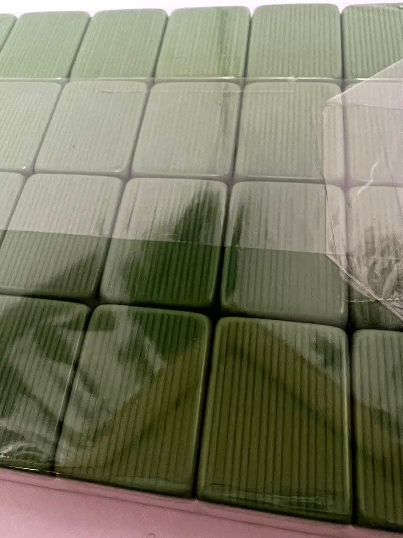 幻の新品未使用　ジャンボ牌　背色翡翠　デカ文字 ダイヤ牌　希少色 天然素材柄