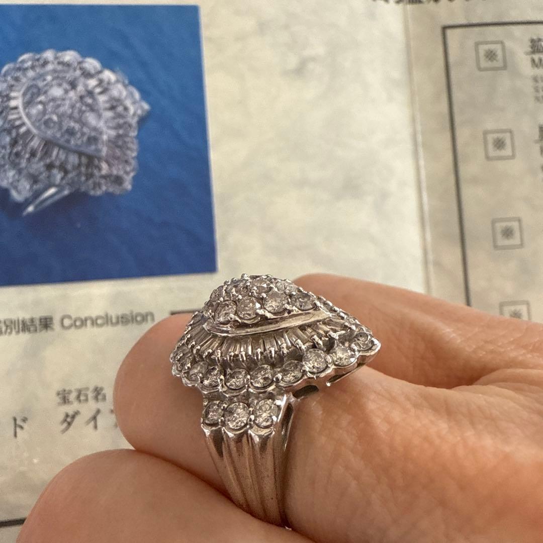 プラチナ ダイヤモンドリング 2.00ct