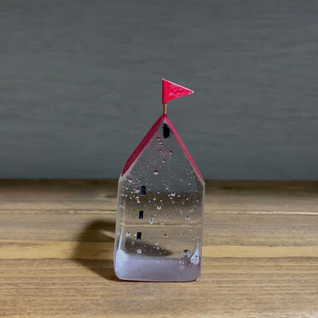 メロウガラス タナカユミ ガラスのオブジェ ガラスの家 - メルカリ