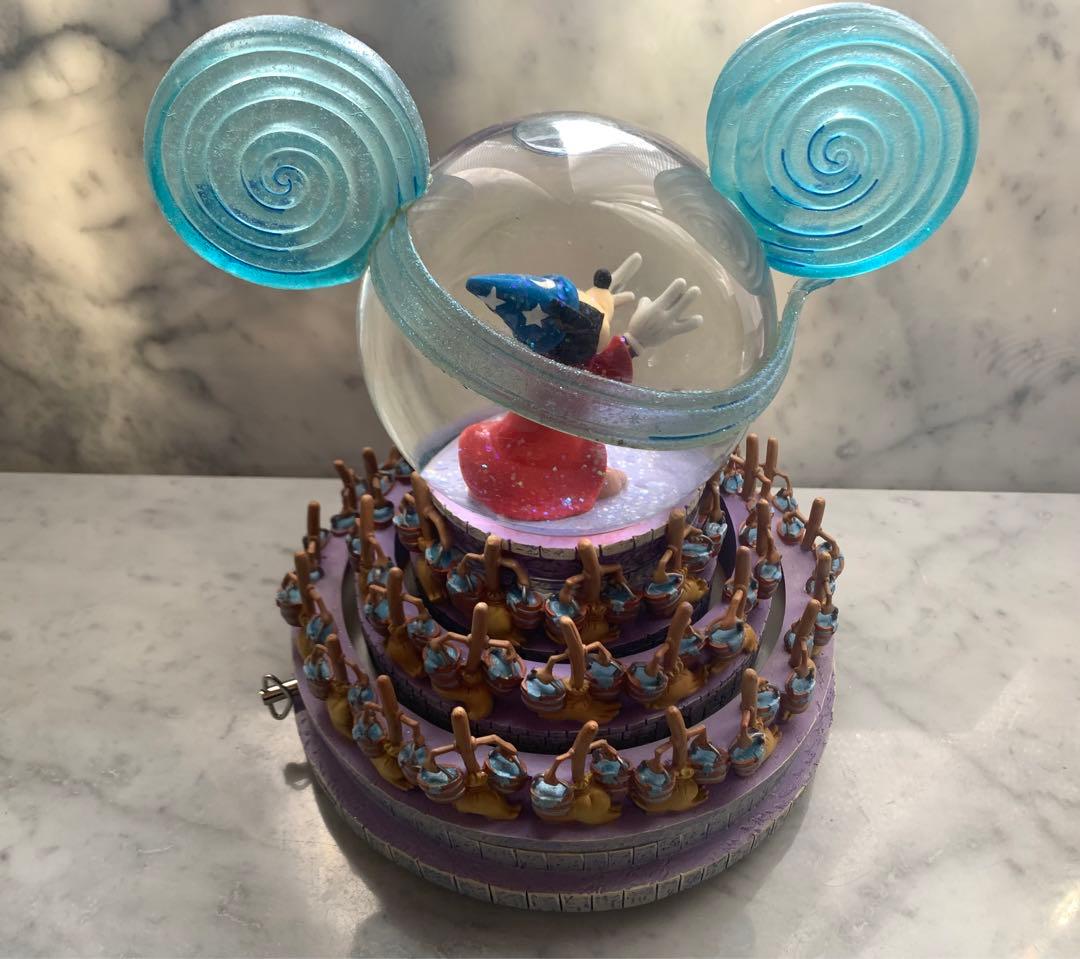 ディズニー　ファンタジア　オルゴール　スノーグローブ スノードーム