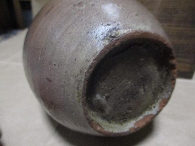 古唐津弓野二彩徳利　古箱付き　I15-3
